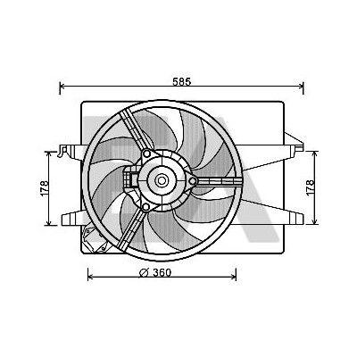 Ventilador, refrigeração do motor