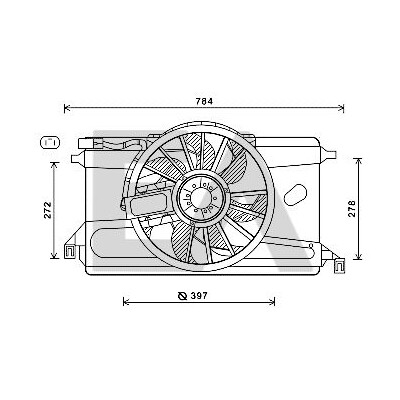 Ventilador, refrigeração do motor