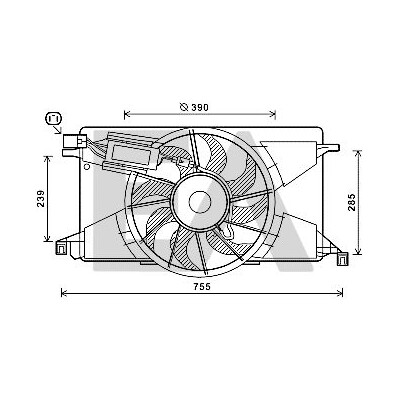 Ventilador, refrigeração do motor