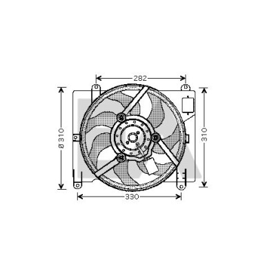 Ventilador, refrigeração do motor