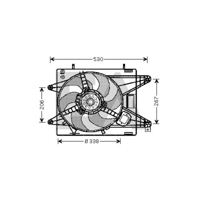 Ventilador, refrigeração do motor