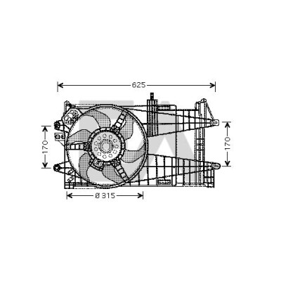 Ventilador, refrigeração do motor
