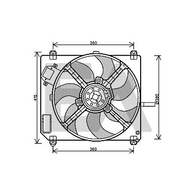 Ventilador, refrigeração do motor