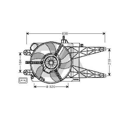 Ventilador, refrigeração do motor