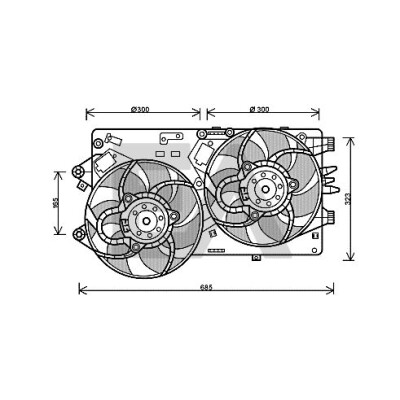 Ventilador, refrigeração do motor