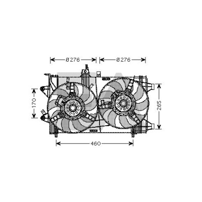 Ventilador, refrigeração do motor
