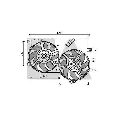 Ventilador, refrigeração do motor