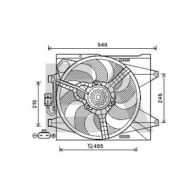 Ventilador, refrigeração do motor