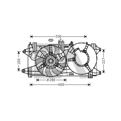 Ventilador, refrigeração do motor