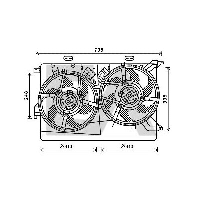 Ventilador, refrigeração do motor
