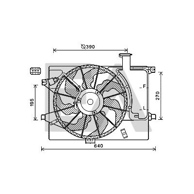 Ventilador, refrigeração do motor