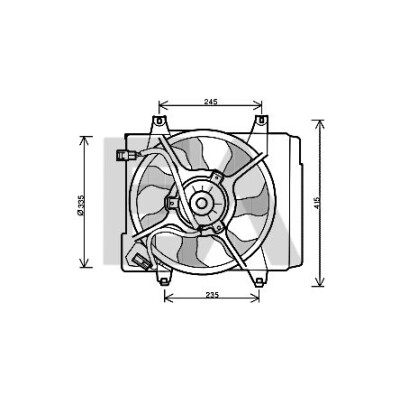 Ventilador, refrigeração do motor