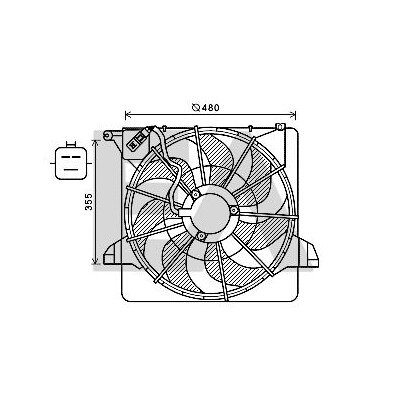 Ventilador, refrigeração do motor