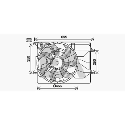 Ventilador, refrigeração do motor