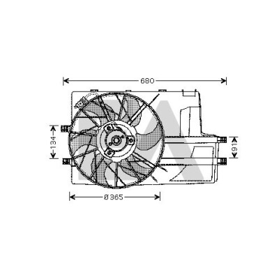 Ventilador, refrigeração do motor