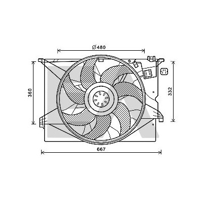 Ventilador, refrigeração do motor
