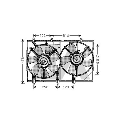 Ventilador, refrigeração do motor