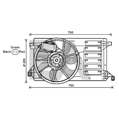 Ventilador, refrigeração do motor