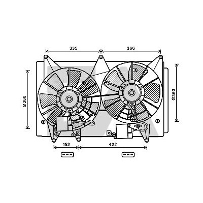 Ventilador, refrigeração do motor