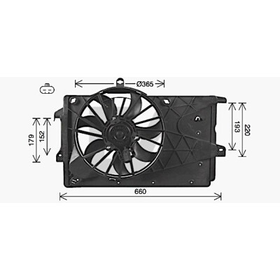 Ventilador, refrigeração do motor