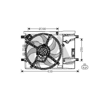 Ventilador, refrigeração do motor