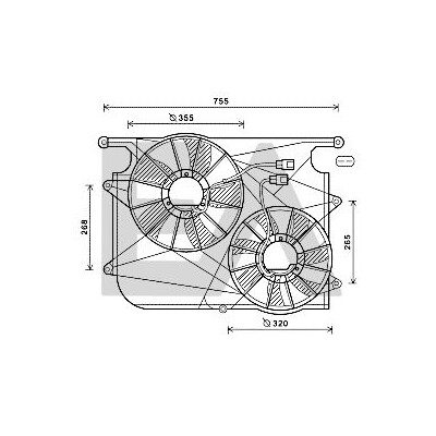 Ventilador, refrigeração do motor