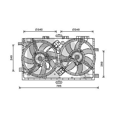 Ventilador, refrigeração do motor