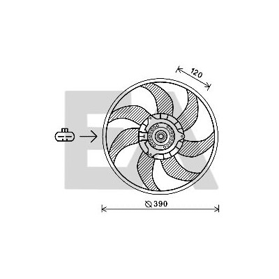Ventilador, refrigeração do motor