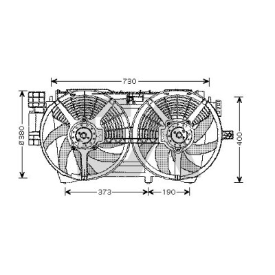 Ventilador, refrigeração do motor