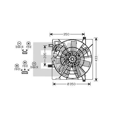 Ventilador, refrigeração do motor
