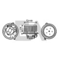 Motor elétrico, ventilador do habitáculo