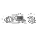 Motor elétrico, ventilador do habitáculo
