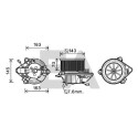 Motor elétrico, ventilador do habitáculo