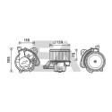 Motor elétrico, ventilador do habitáculo