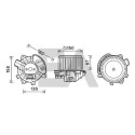 Motor elétrico, ventilador do habitáculo