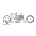 Motor elétrico, ventilador do habitáculo