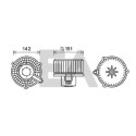 Motor elétrico, ventilador do habitáculo