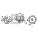 Motor elétrico, ventilador do habitáculo