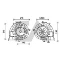 Motor elétrico, ventilador do habitáculo