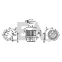 Motor elétrico, ventilador do habitáculo