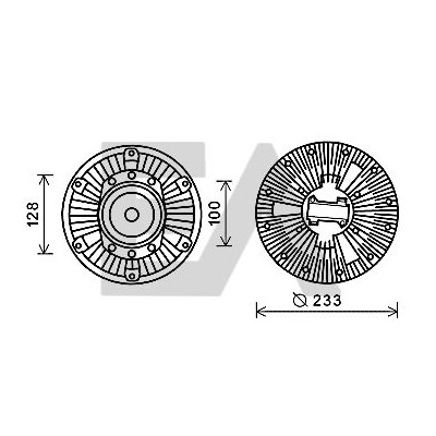 Ventoinha do ventilador, refrigeração do motor