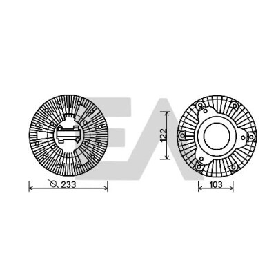 Ventoinha do ventilador, refrigeração do motor