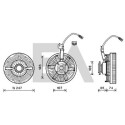 Ventoinha do ventilador, refrigeração do motor