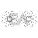 Ventoinha do ventilador, refrigeração do motor