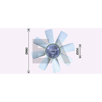 Ventoinha do ventilador, refrigeração do motor