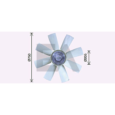 Ventoinha do ventilador, refrigeração do motor