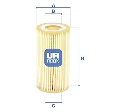 Filtro de óleo UFI 25.001.00