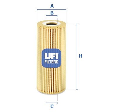 Filtro de óleo UFI 25.011.00