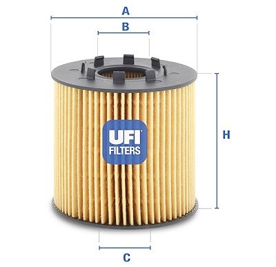 Filtro de óleo UFI 25.033.00