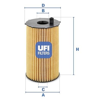 Filtro de óleo UFI 25.066.00